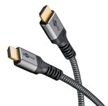 goobay HDMI 2.0 Kabel 2,0 m grau, schwarz, 1 St.