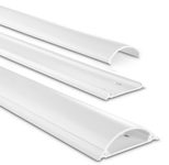 Hama halbrund PVC Kabelkanal 100 cm weiß