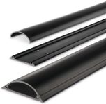 Hama halbrund PVC Kabelkanal 100 cm schwarz