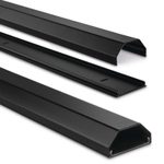Hama eckig Alu Kabelkanal 110 cm schwarz