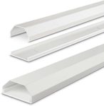 Hama eckig Alu Kabelkanal 110 cm weiß