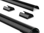 Hama halbrund Alu Kabelkanal 110 cm schwarz