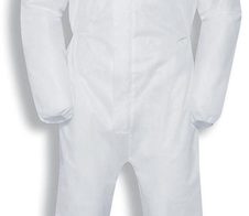 uvex unisex Arbeitsoverall mit Kaputze weiß Größe M