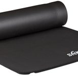 relaxdays Yogamatte schwarz 60,0 x 180,0 x 1,0