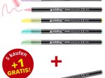 edding Filzstifte 1200 farbsortiert, 5 St. + GRATIS 1 St.