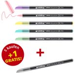 edding Filzstifte 1200 farbsortiert, 5 St. + GRATIS 1 St.