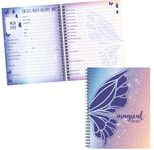 BRUNNEN Magic Butterfly Freundebuch ca. DIN A5 liniert lila/roa