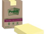 Post-it® Haftnotizen Super Sticky Recycling Notes, gelb, 45 Blatt