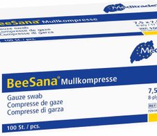 Meditrade® Mull-Kompressen BeeSana® 7.5 cm x 7.5 cm
