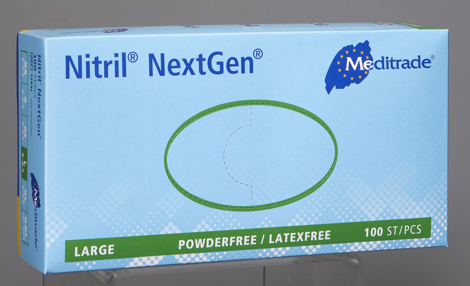 Nitril-Handschuhe Meditrade NextGen M ungepudert blau, 100 Stück