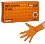 Industrade® Einmalhandschuhe Nitril® StellarGrip Orange M orange
