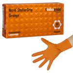 Industrade® Einmalhandschuhe Nitril® StellarGrip Orange M orange