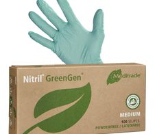 Meditrade® Einmalhandschuhe Nitril® GreenGen® M grün