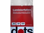 dots Laminierfolien glänzend 80 mikron A4