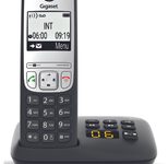 Gigaset A690A Schnurloses Telefon mit Anrufbeantworter schwarz