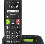 Gigaset E290A Schnurloses Telefon mit Anrufbeantworter schwarz