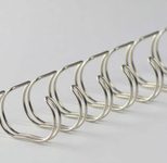 LMG Drahtbinderücken silber, glänzend