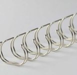 LMG Drahtbinderücken silber, glänzend DIN A4