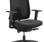 Dauphin Bürostuhl Indeed mesh SLP, Stoff schwarz, Gestell schwarz