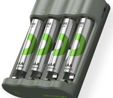 GP USB-Akku-Ladegerät inkl. Akkus B441U 4-Port