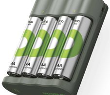 GP USB-Akku-Ladegerät inkl. Akkus B441U + B441D 4-Port