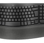 Logitech ergonomische Tastatur kabellos Logi Tastatur Wave Keys schw. schwarz