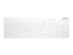 Cherry Hygiene-Tastatur kabellos AK-C8112  weiß