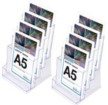 Showdown® Displays SL Tischprospekthalter A5 4-Fach  transparent