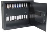 pavo High Security Magnettag Schlüsseltresor mit 20 Elektronikschloss grau