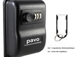 pavo Deluxe Schlüsseltresor   mit 1 Zahlenschloss grau