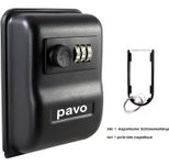 pavo Deluxe Schlüsseltresor   mit 1 Zahlenschloss grau