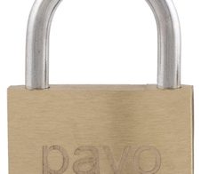 pavo Vorhängeschloss gold