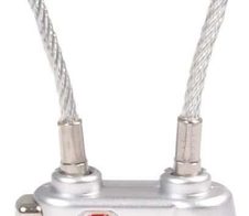 pavo TSA-Schloss silber