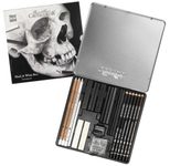 Brevillier's CRETACOLOR Skull-Edition Zeichenkohle Mehrfarbig