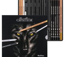Brevillier's CRETACOLOR Wolf-Edition Zeichenkohle Mehrfarbig