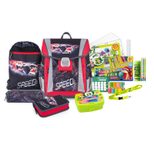 JOLLY Schulranzen-Set Classic Formula 31,0 x 17,0 x 37,0 cm schwarz/rot 22,0 l