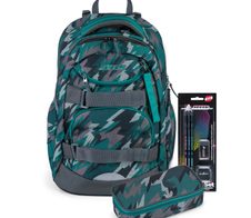 JOLLY Schulrucksack Next Gen 29,0 x 22,0 x 43,0 cm grün/schwarz 28,0 l