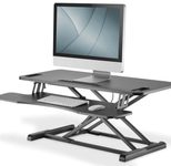 Digitus Höhenverstellbarer Sitz-Steh Arbeitsplatz 95x61x10-50cm, Tastatur und Mausablage