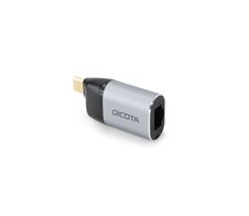 DICOTA Mini-Adapter USB-C zu Ethernet mit Power Delivery