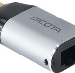 DICOTA Mini-Adapter USB-C zu Ethernet mit Power Delivery