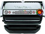 Tefal OptiGrill+ inkl. Waffeleinsatz, elektrisch, schwarz/silber