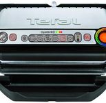 Tefal OptiGrill+ inkl. Waffeleinsatz, elektrisch, schwarz/silber