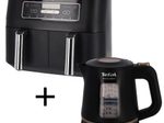 Ninja Doppel-Heißluftfritteuse AF300EU + Tefal Includeo Wasserkocher 1l KI5338