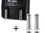 Ninja Doppel-Heißluftfritteuse AF400EU + Russell Hobbs Salz und Pfeffer Mühle elektrisch