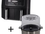 Ninja Doppel-Heißluftfritteuse AF400EU + WMF 415470011 Popcornmaschine