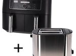 Ninja Doppel-Heißluftfritteuse AF400EU + WMF Bueno Pro Toaster 870 W