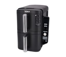 Ninja Doppel-Heißluftfritteuse SL400EU, grau/schwarz