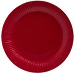 PROnappe Pappteller, rot 23 cm