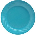 PROnappe Pappteller, türkis 23 cm