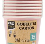 PROnappe Einweg-Kaffeebecher, pink 200 ml